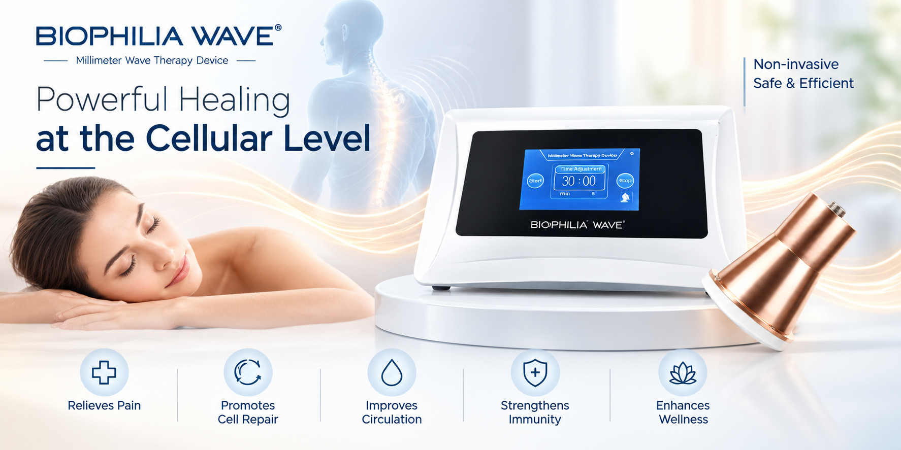 Biophilia Wave Millimeter Wave Therapy Device for Pain Relief